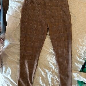 Men's Brown Plaid Pants